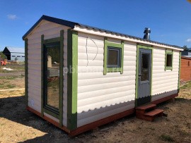 Баня из бруса «Диодора» 6х2.25 м с доставкой в Ленинградскую область