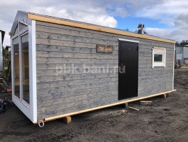 Баня барн «Эрика» 6х2.25 м с доставкой в Московскую область