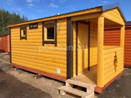 Баня из бруса «Анфиса» 5х2.25 м с доставкой в Псковскую область