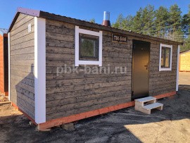 Каркасная баня «Дионисия» 5х2.25 м с доставкой в Московскую область