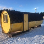 баня бочка овальная