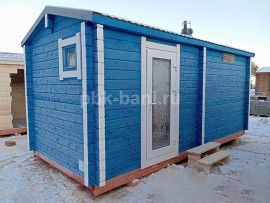 Баня из бруса в чашу «Октябрина» 5.2х2.4 м с доставкой в Московскую область