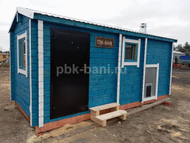 Баня из бруса в чашу «Домна» 5.2х2.4 м с доставкой в Ленинградскую область