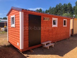 Баня из бруса «Елена» 6х2.25 м с доставкой в Вологодскую область