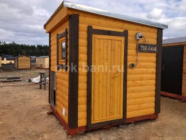 Баня из бруса «Клавдия» 2х2.25 м с доставкой в Ленинградскую область