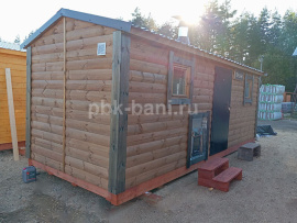 Баня из бруса «Диодора» 6х2.25 м с доставкой в Московскую область